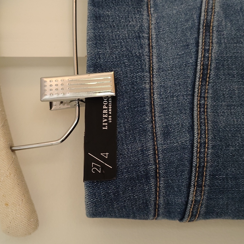 NWT Stitch Fix Liverpool Cat Eye Pull-On Skirt Indigo Color Rose Canyon 27/4 - Picture 12 of 16